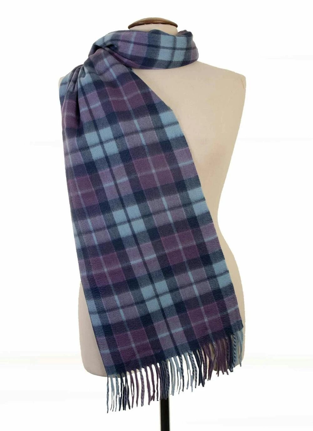 Cashmere Check Stole 1 Cashmere Check Stole