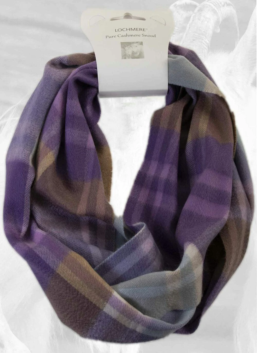 Tartan Cashmere Snood 1 Tartan Cashmere Snood
