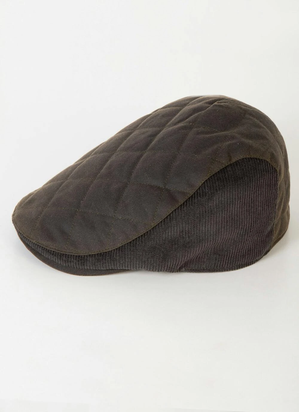 Green Wax & Cord Flat Cap 2 Green Wax & Cord Flat Cap - Image 2