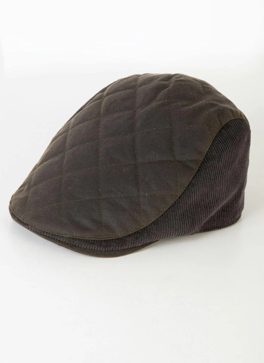 Green Wax & Cord Flat Cap 1 Green Wax & Cord Flat Cap