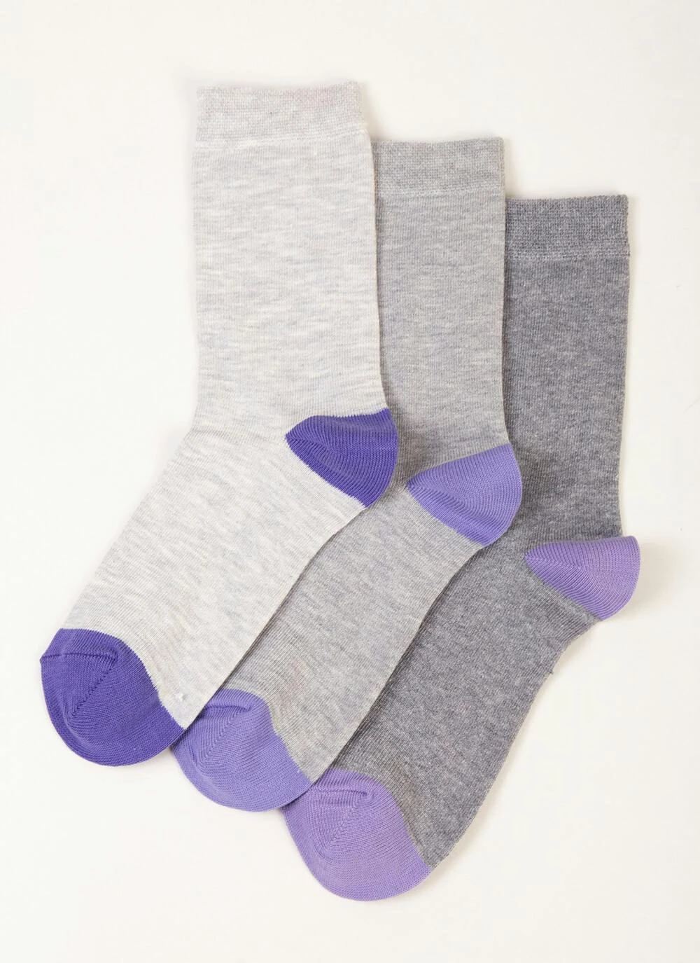 3 Pack Grey Socks 1 3 Pack Grey Socks