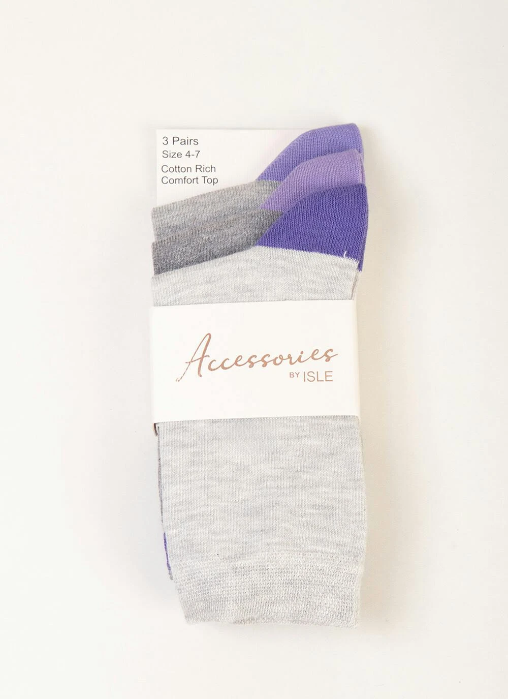 3 Pack Grey Socks 2 3 Pack Grey Socks - Image 2