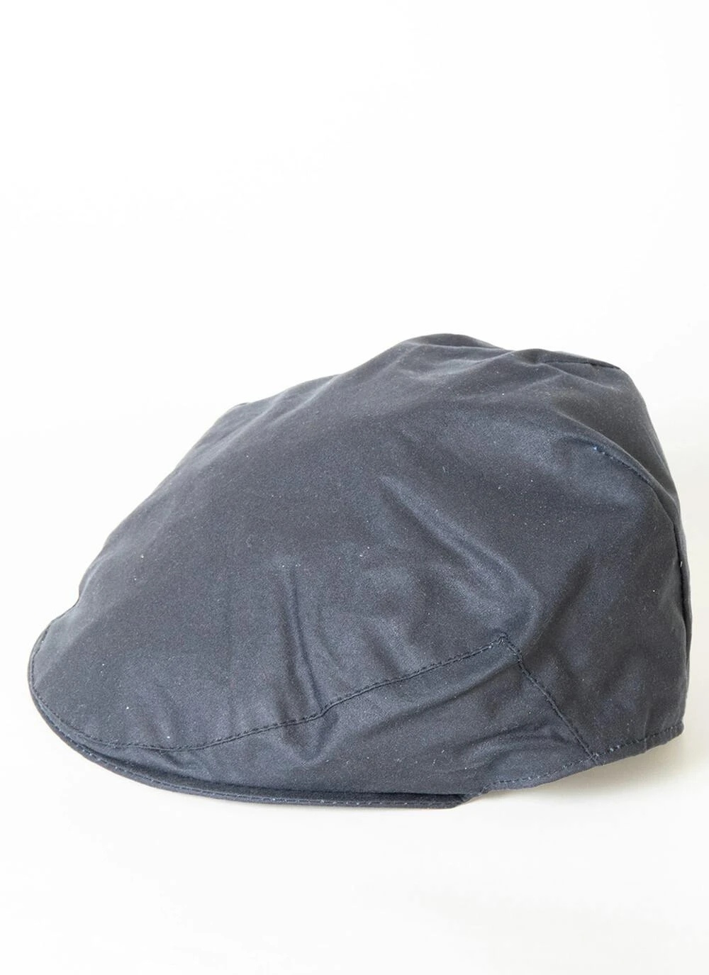 Navy Wax Flat Cap 1 Navy Wax Flat Cap