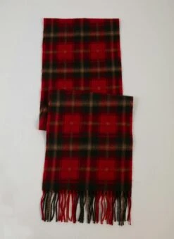 Pure Wool Check Scarf