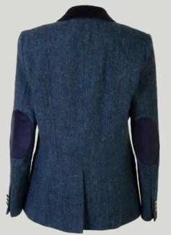 Benbecula Navy Herringbone HARRIS TWEED® Ladies' Jacket -The Edinburgh Woollen Mill 48212pvl 0f05b531a4c7420