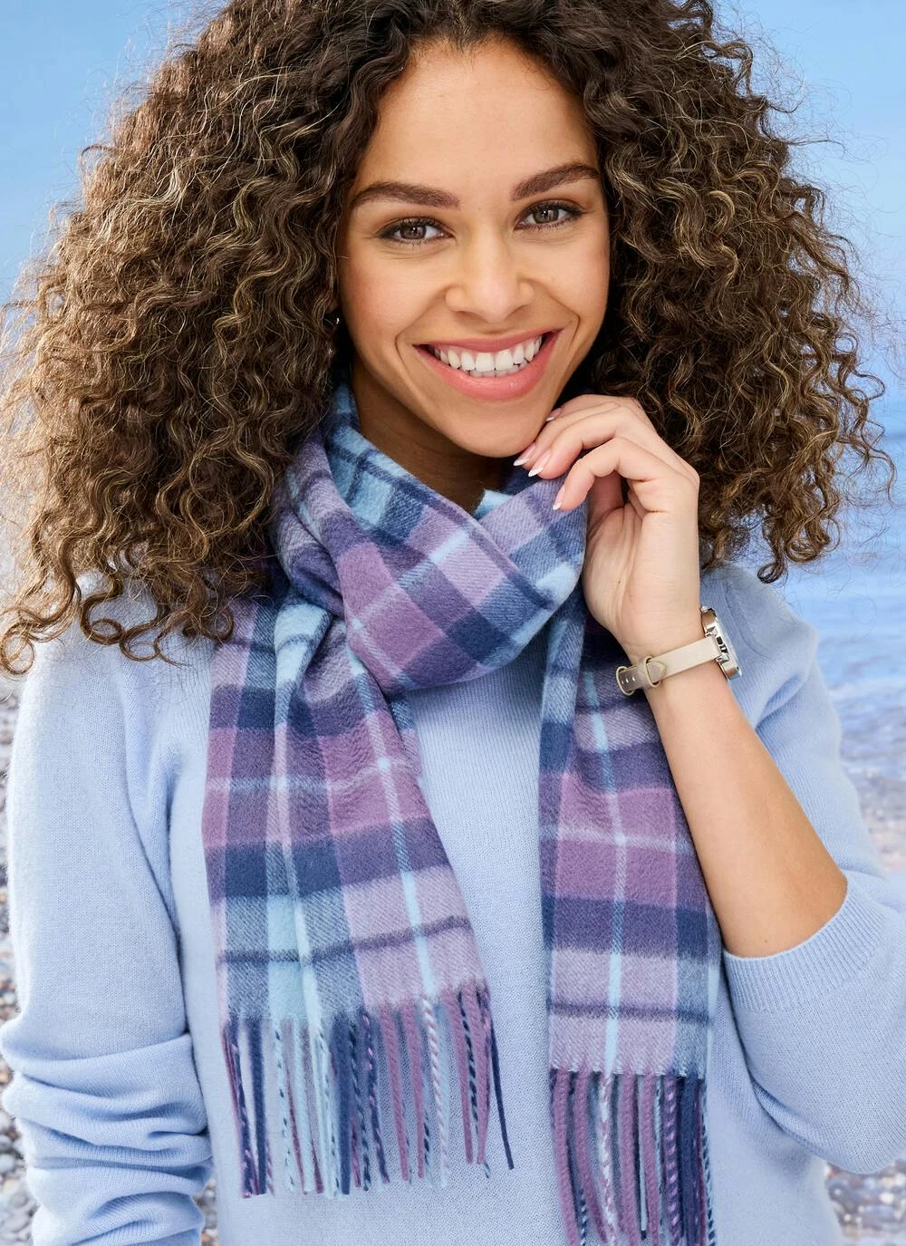 Cashmere Check Scarf 1 Cashmere Check Scarf