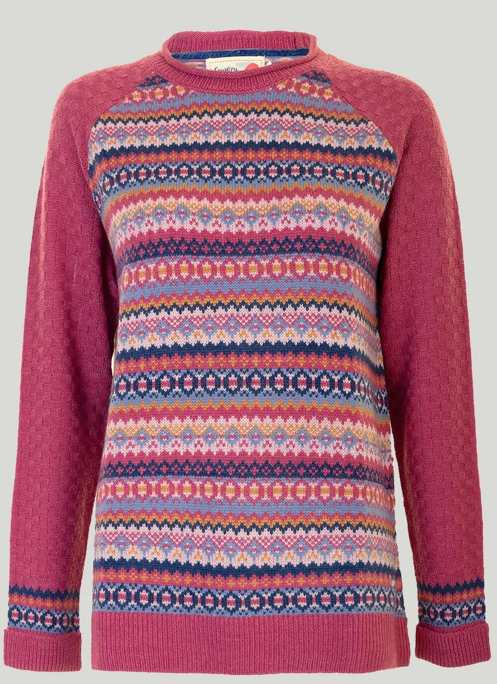 Pink Fairisle Jumper 1 Pink Fairisle Jumper