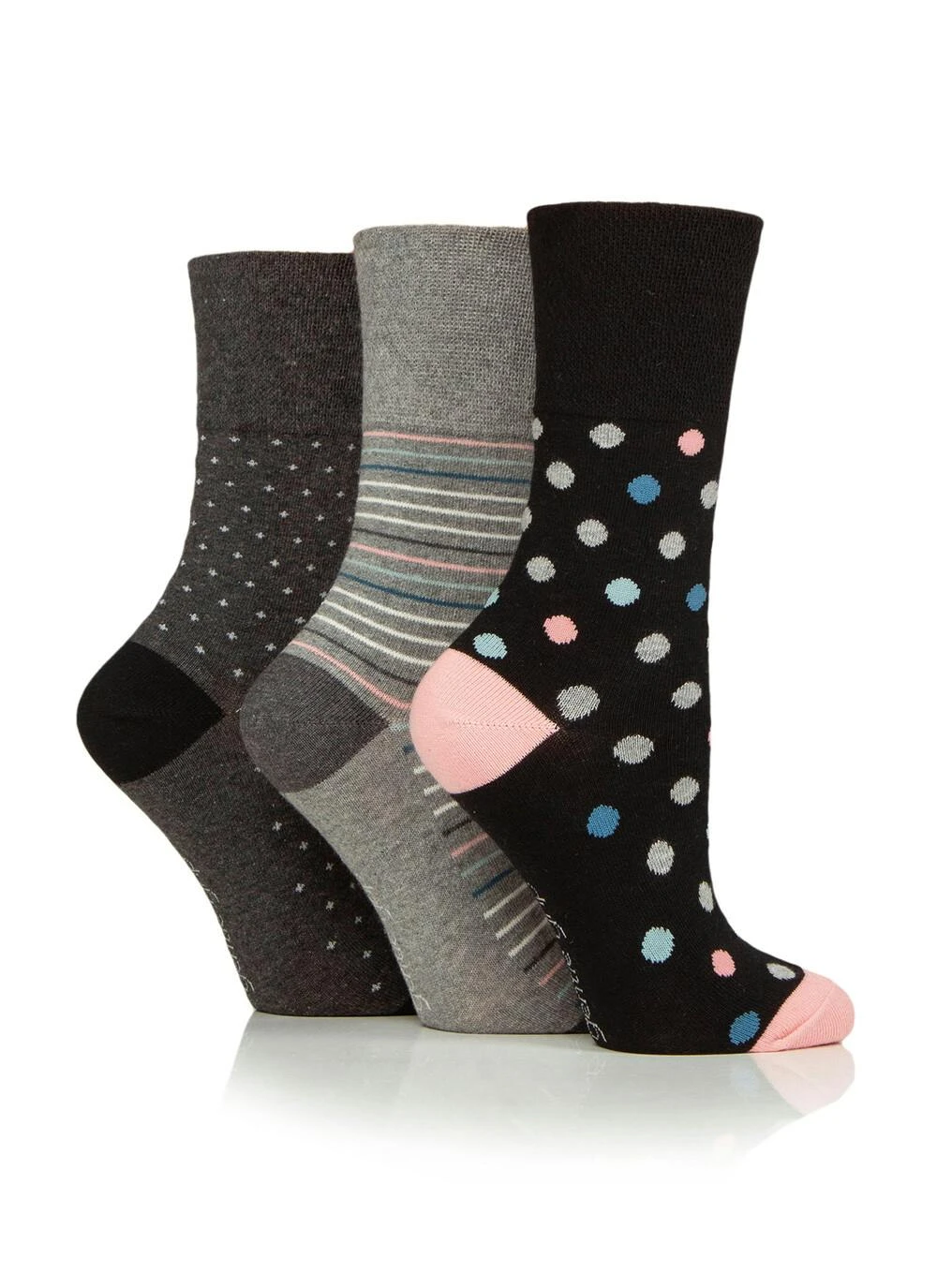3 Pack Assertive Graphic Socks 1 3 Pack Assertive Graphic Socks