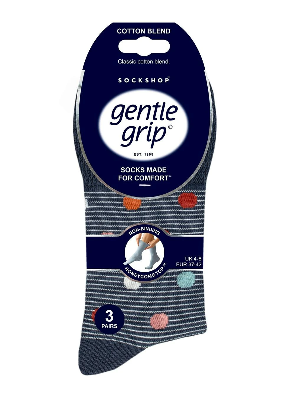 3 Pack Heritage Spot / Stripe Socks 2 3 Pack Heritage Spot / Stripe Socks - Image 2