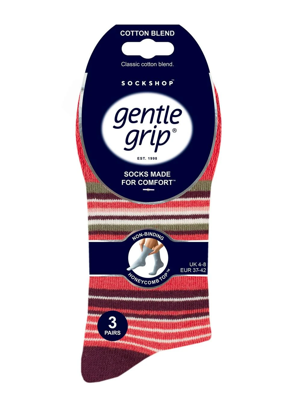 3 Pack Wilderness Stripe Socks 2 3 Pack Wilderness Stripe Socks - Image 2