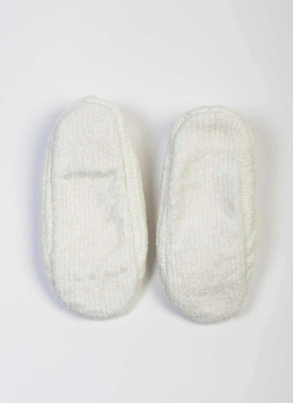 Cream Chenille Slipper Socks 3 Cream Chenille Slipper Socks - Image 3