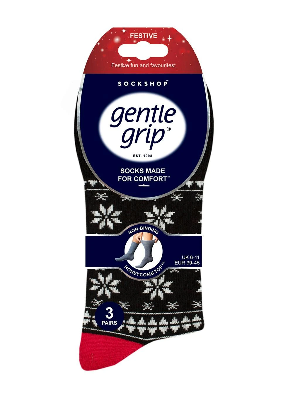 3 Pack Fairisle Socks 2 3 Pack Fairisle Socks - Image 2