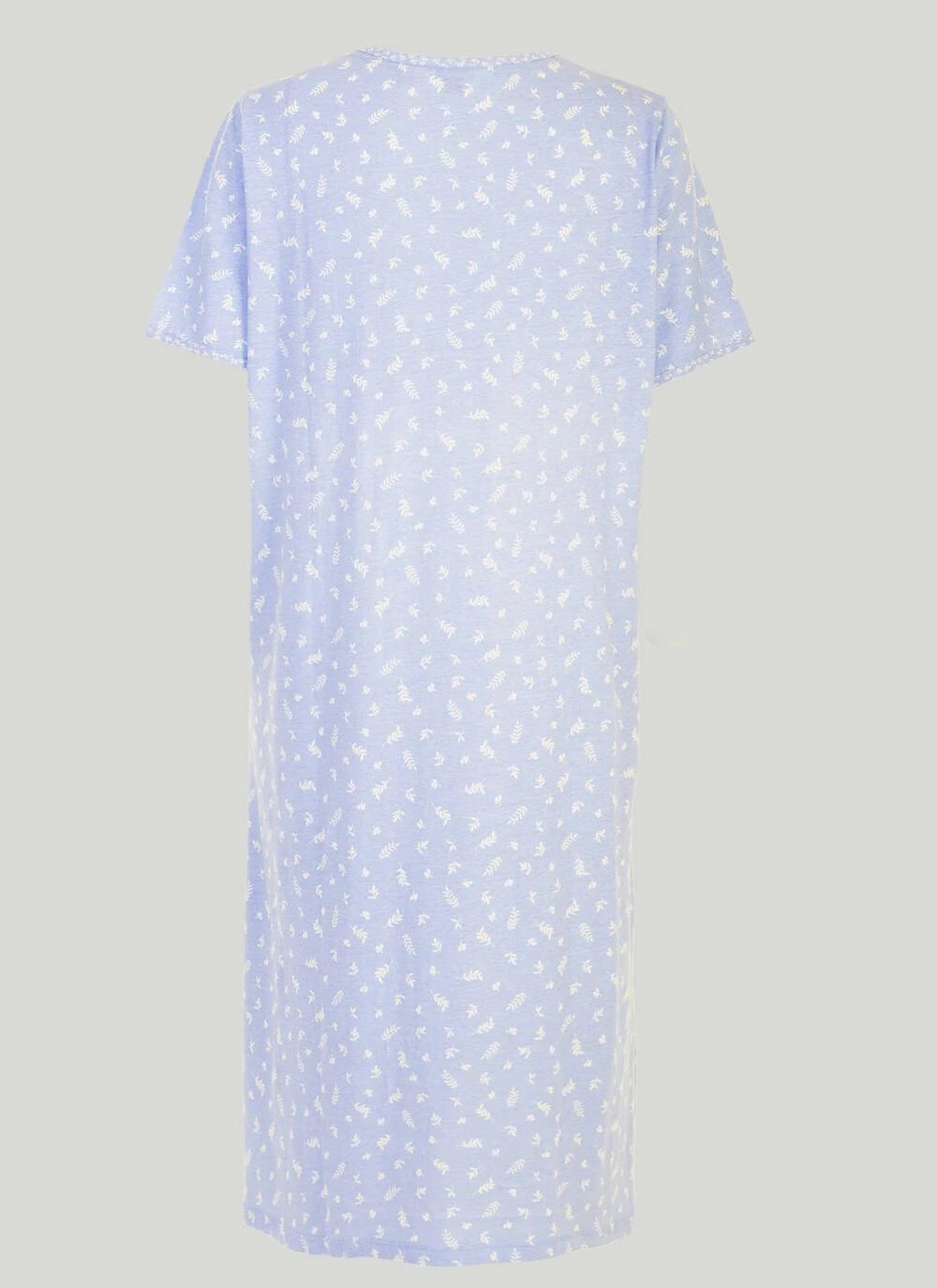 Cotton Rich Keyhole Neck Nightdress 2 Cotton Rich Keyhole Neck Nightdress - Image 2