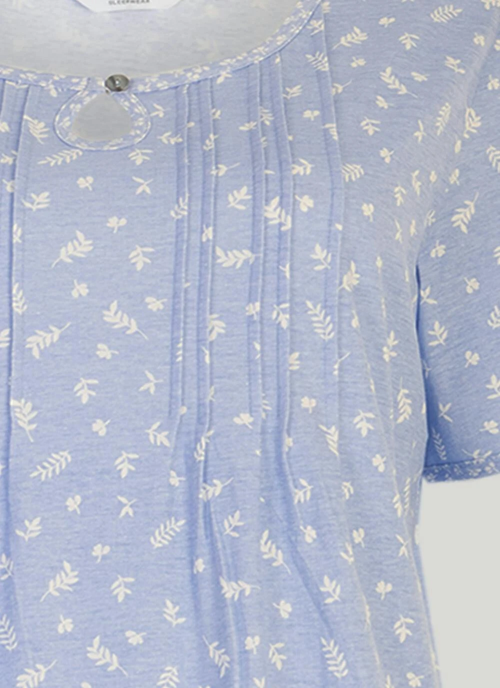 Cotton Rich Keyhole Neck Nightdress 3 Cotton Rich Keyhole Neck Nightdress - Image 3