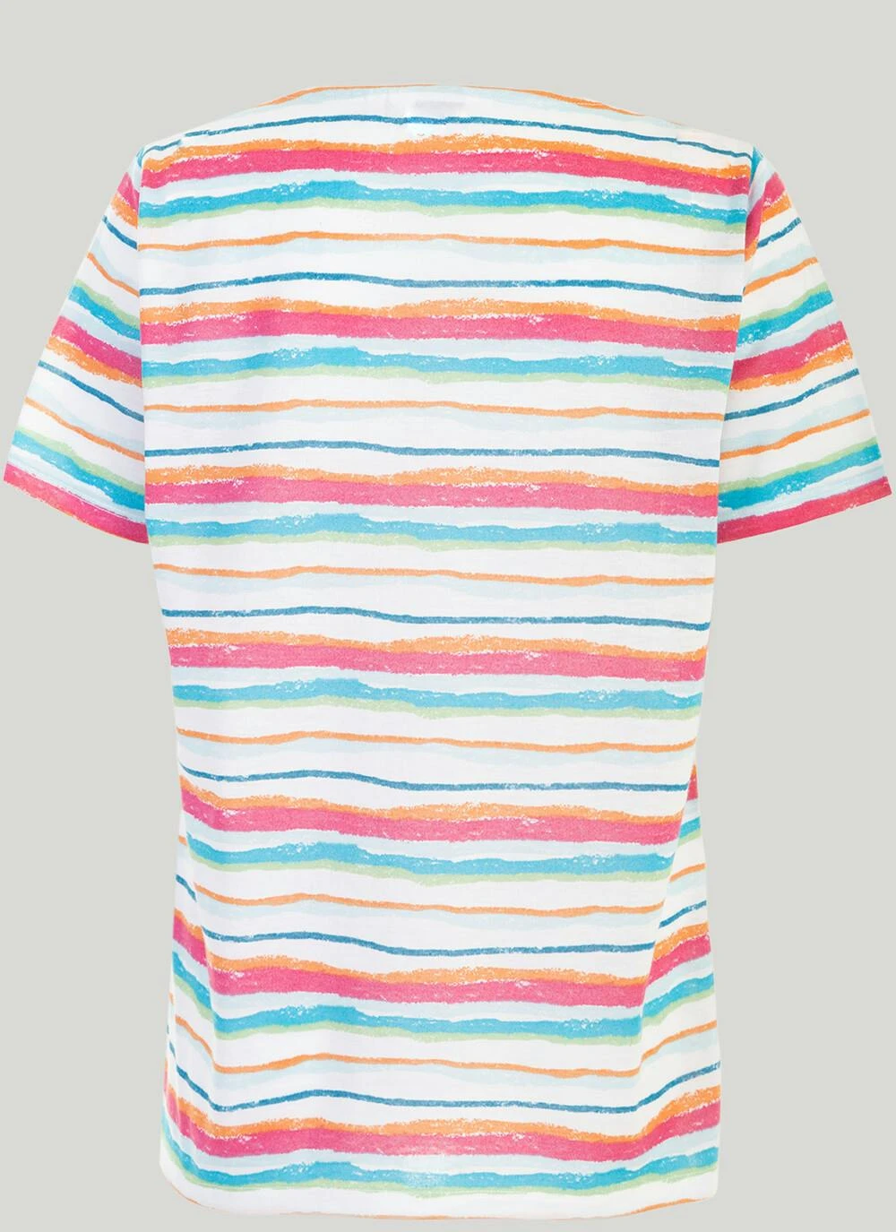 Striped Crew Neck T-Shirt 3 Striped Crew Neck T-Shirt - Image 3