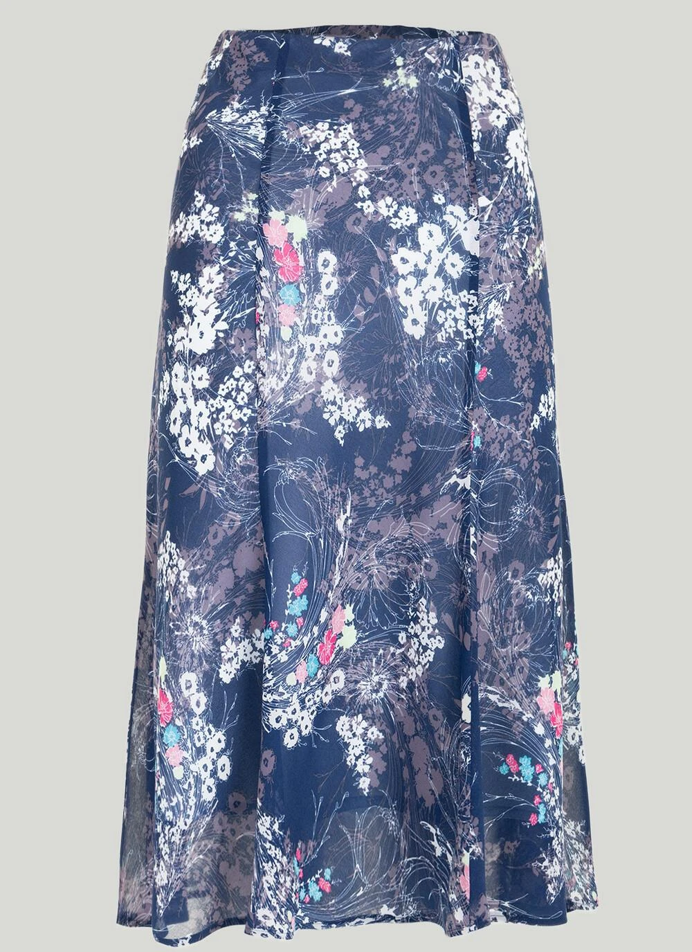 Easy Care Print A Line Skirt 2 Easy Care Print A Line Skirt - Image 2