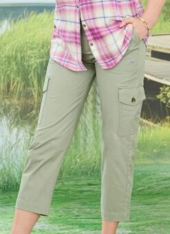 Cotton Cropped Cargo Trouser -The Edinburgh Woollen Mill 58553pvl 2d2d64f5a27893c