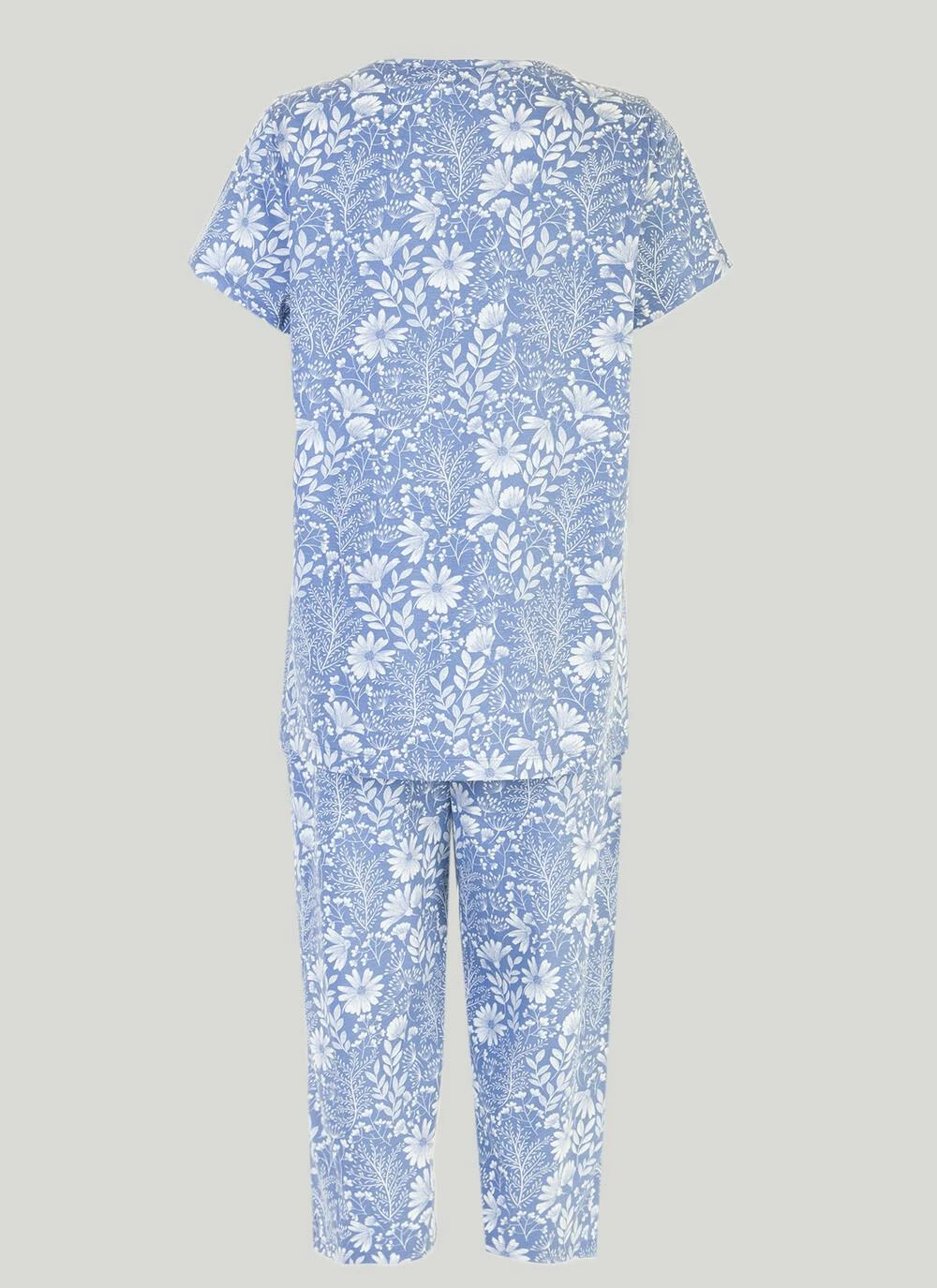 Pure Cotton Cropped Pyjama Set 4 Pure Cotton Cropped Pyjama Set - Image 4