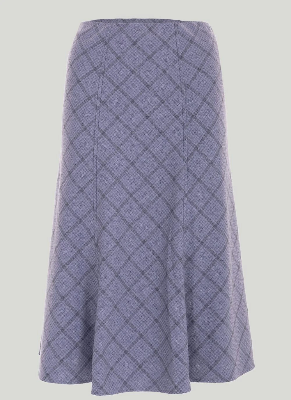 Printed Check Lined Skirt 27" 2 Printed Check Lined Skirt 27" - Image 2