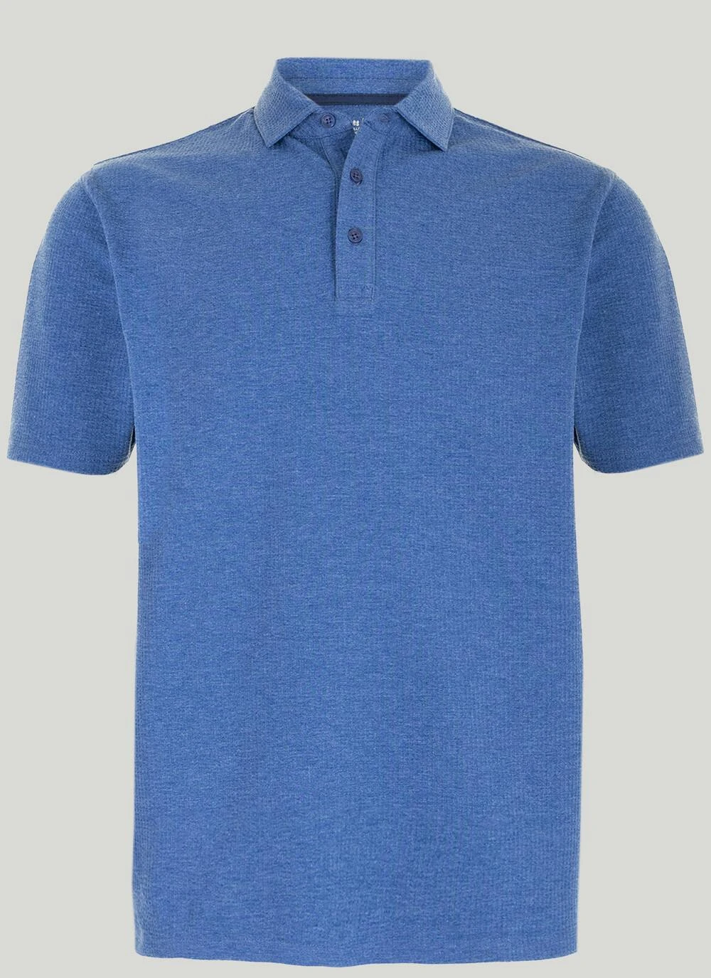 Textured Cotton Polo Shirt 1 Textured Cotton Polo Shirt