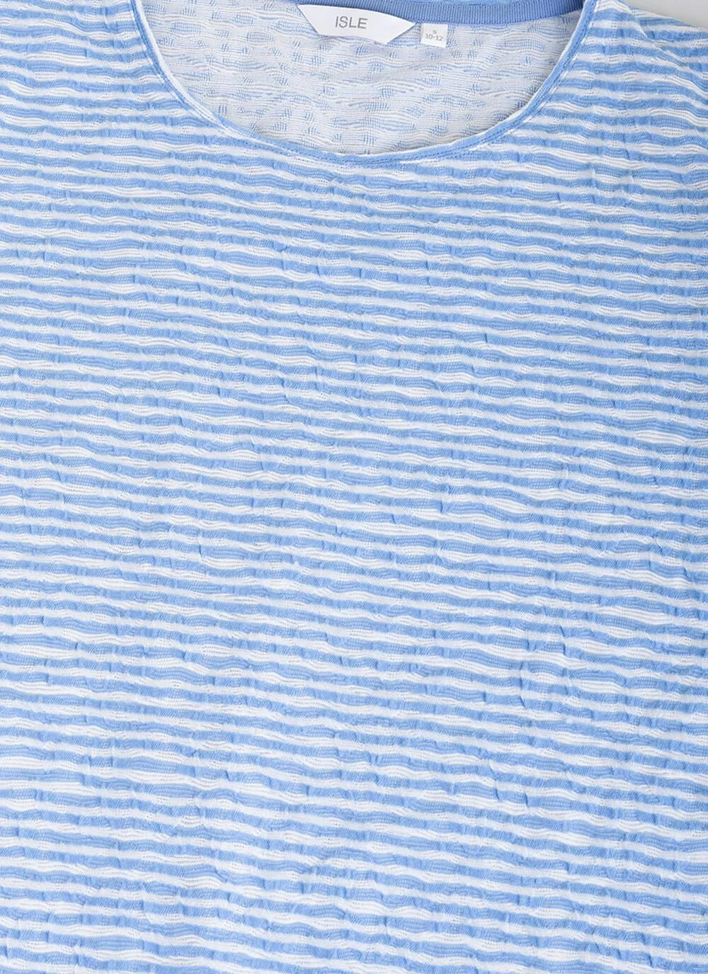 Cotton Blend Striped Textured T-Shirt 3 Cotton Blend Striped Textured T-Shirt - Image 3