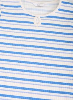 Cotton Rich Ribbed Stripe T-Shirt 5 Cotton Rich Ribbed Stripe T-Shirt -The Edinburgh Woollen Mill 59856pvl e8854e76813eae8