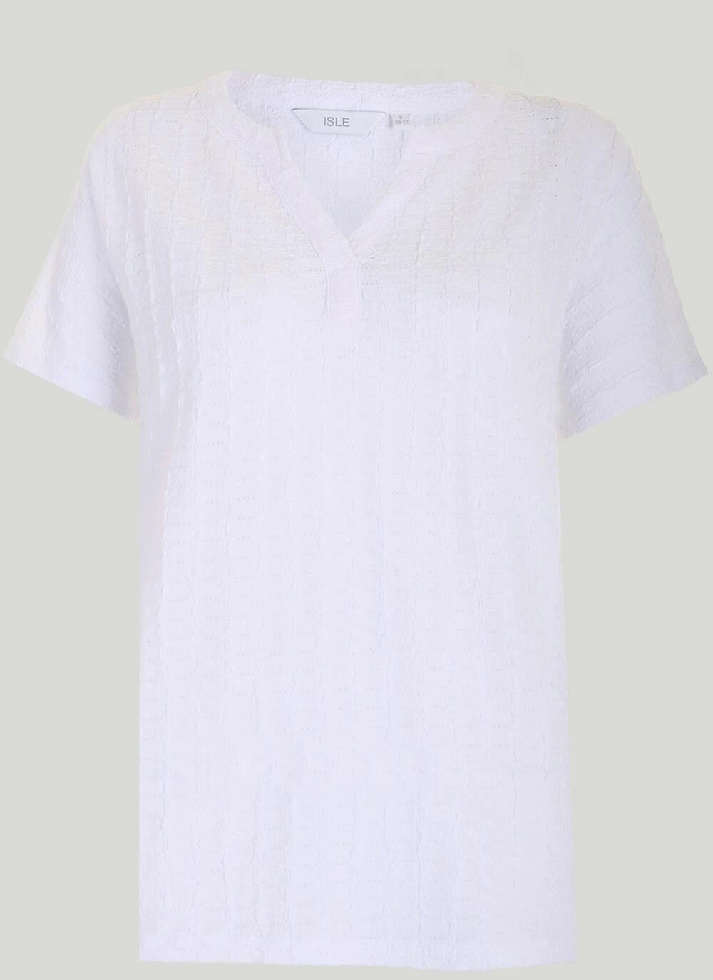 Textured Notch Neck Top 1 Textured Notch Neck Top