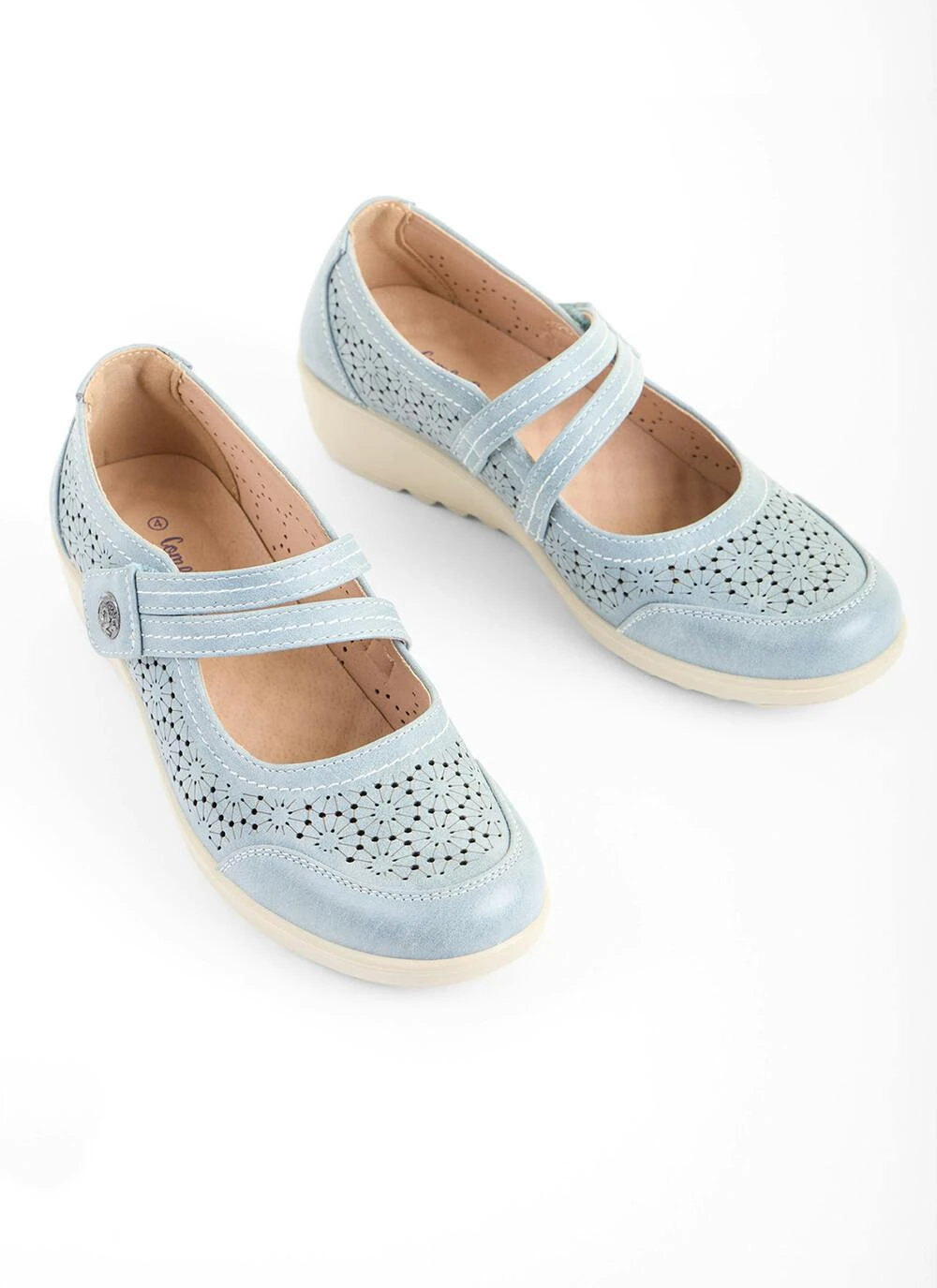 Light Blue Double Strap Mary Jane Shoes 1 Light Blue Double Strap Mary Jane Shoes