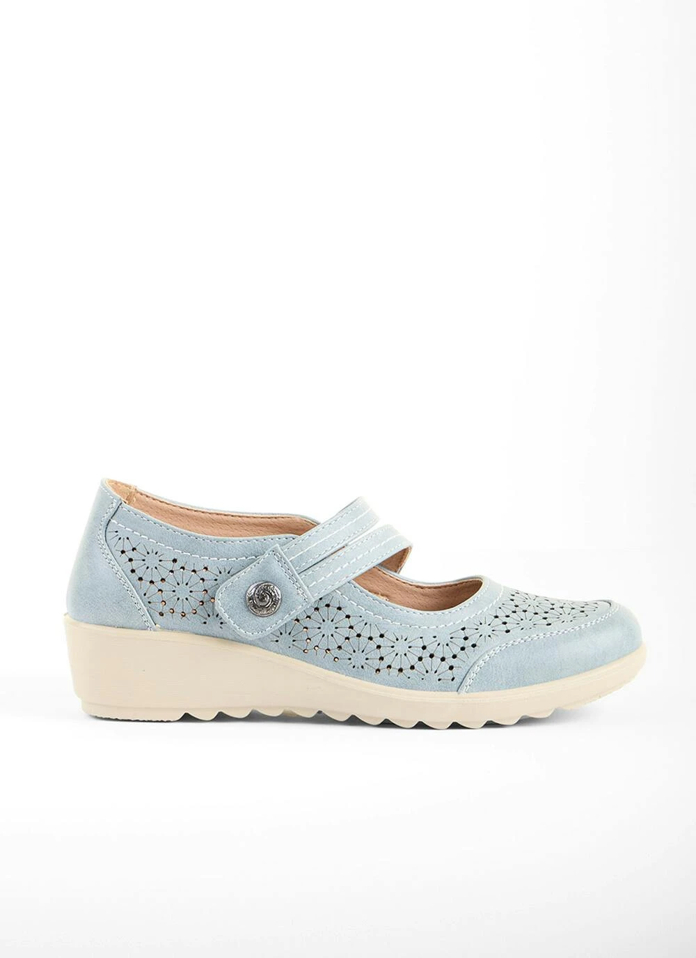 Light Blue Double Strap Mary Jane Shoes 2 Light Blue Double Strap Mary Jane Shoes - Image 2
