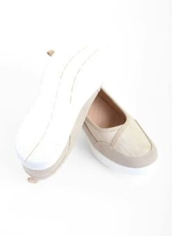 Pale Gold Shimmer Ballet Style Trainer -The Edinburgh Woollen Mill 60293pvl d75c1196ca0d12f