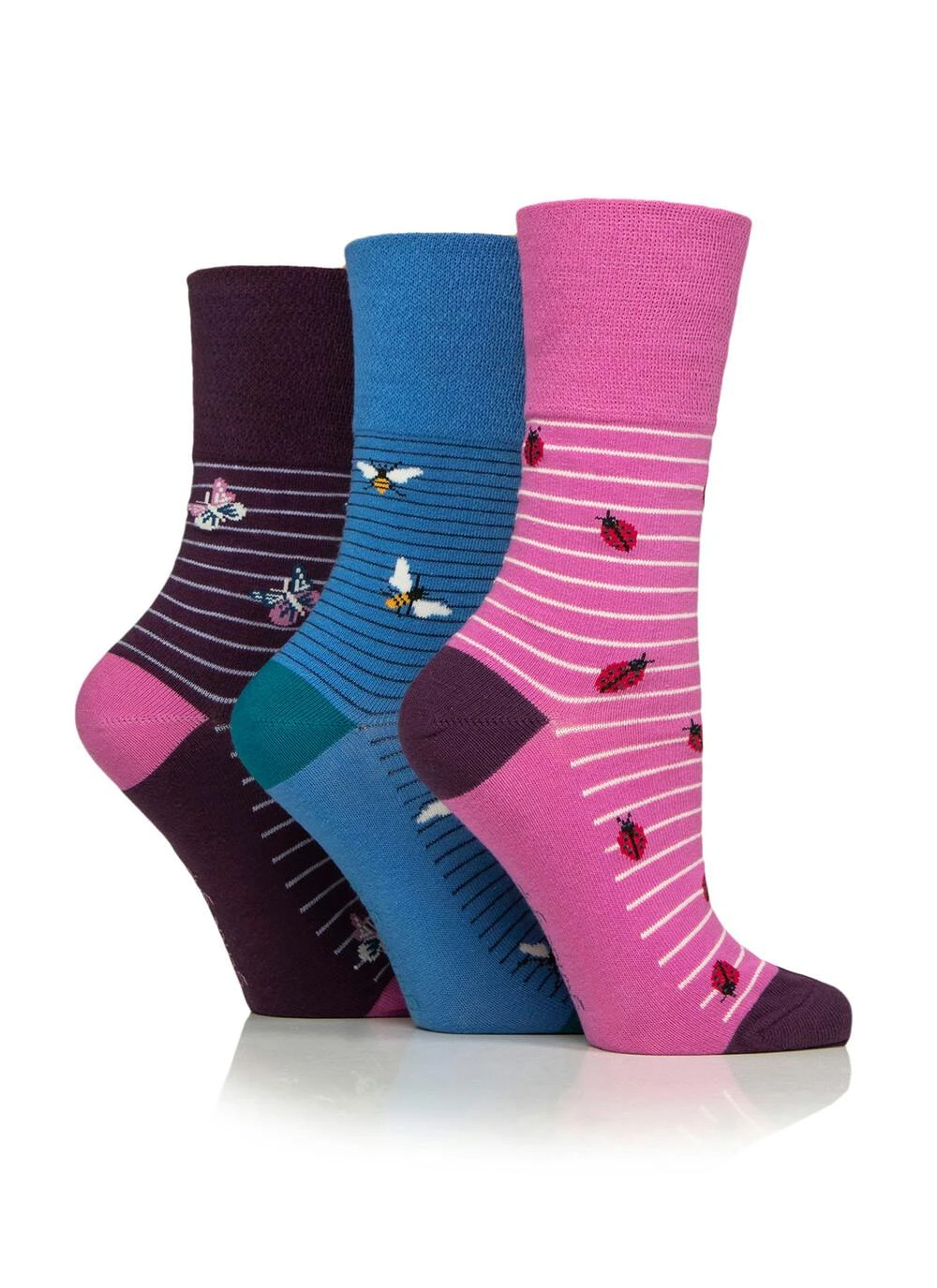 3 Pack Beautiful Bugs Socks 1 3 Pack Beautiful Bugs Socks