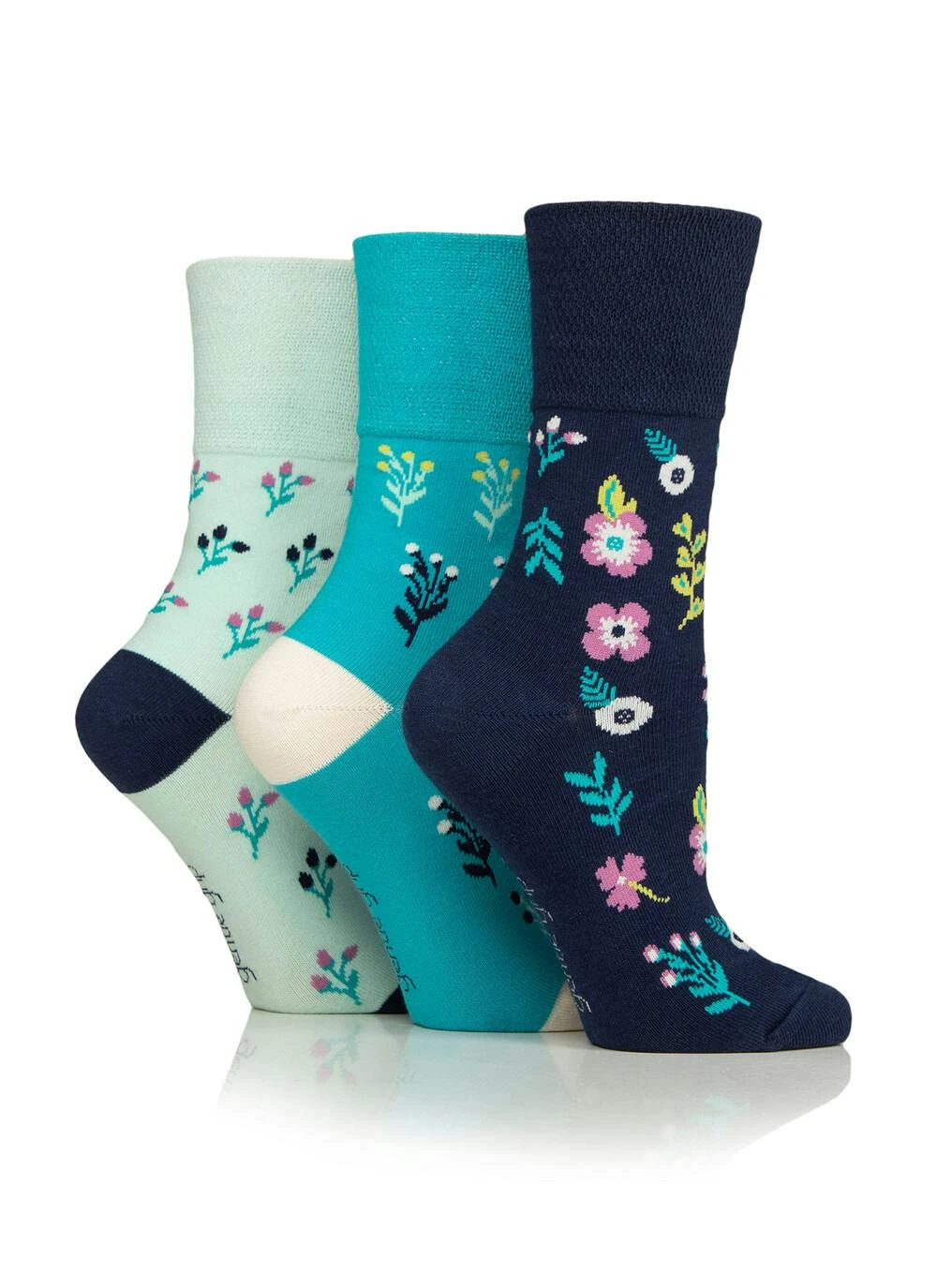 3 Pack Bohemian Floral Socks 1 3 Pack Bohemian Floral Socks