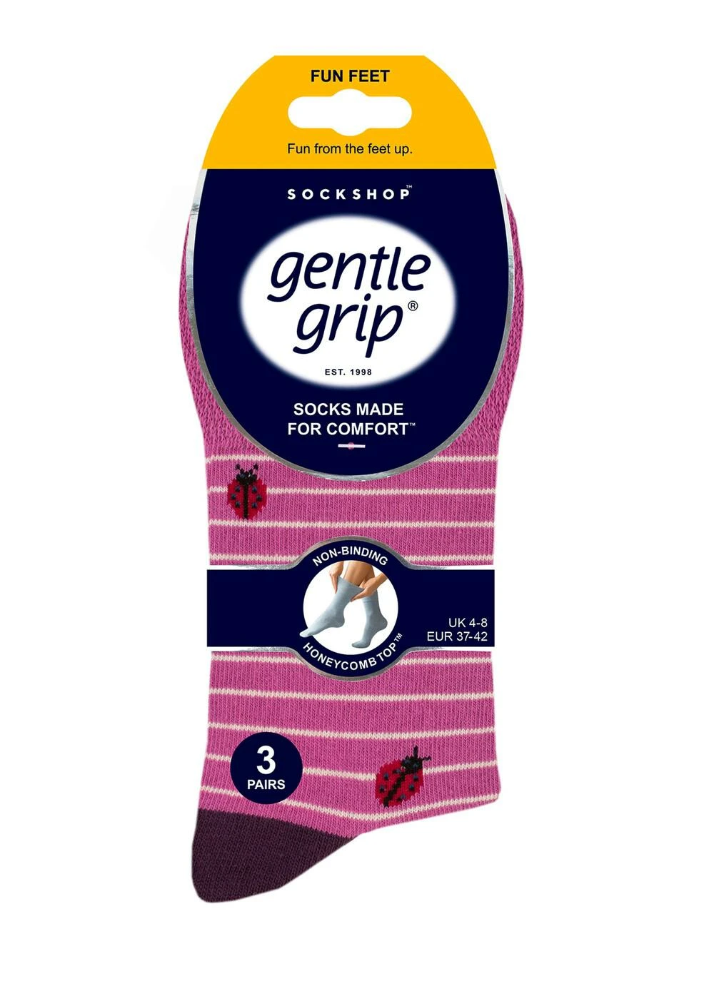 3 Pack Beautiful Bugs Socks 2 3 Pack Beautiful Bugs Socks - Image 2