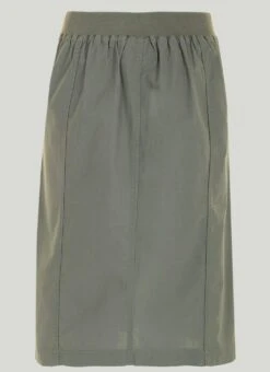 Pure Cotton Chambray Midi Skirt -The Edinburgh Woollen Mill 60554pvl 895ef2b2bd130eb