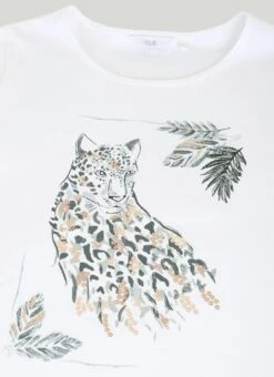 Pure Cotton Embellished Print T-Shirt 6 Pure Cotton Embellished Print T-Shirt -The Edinburgh Woollen Mill 60664pvl e1e09bb163daae9