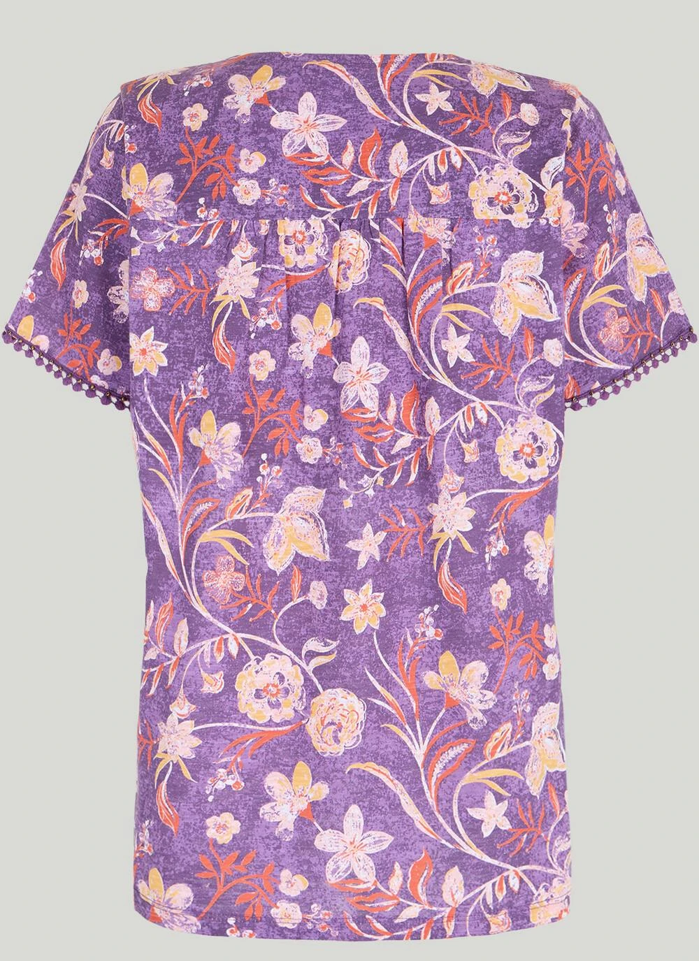 Pure Cotton V Neck T-Shirt 3 Pure Cotton V Neck T-Shirt - Image 3