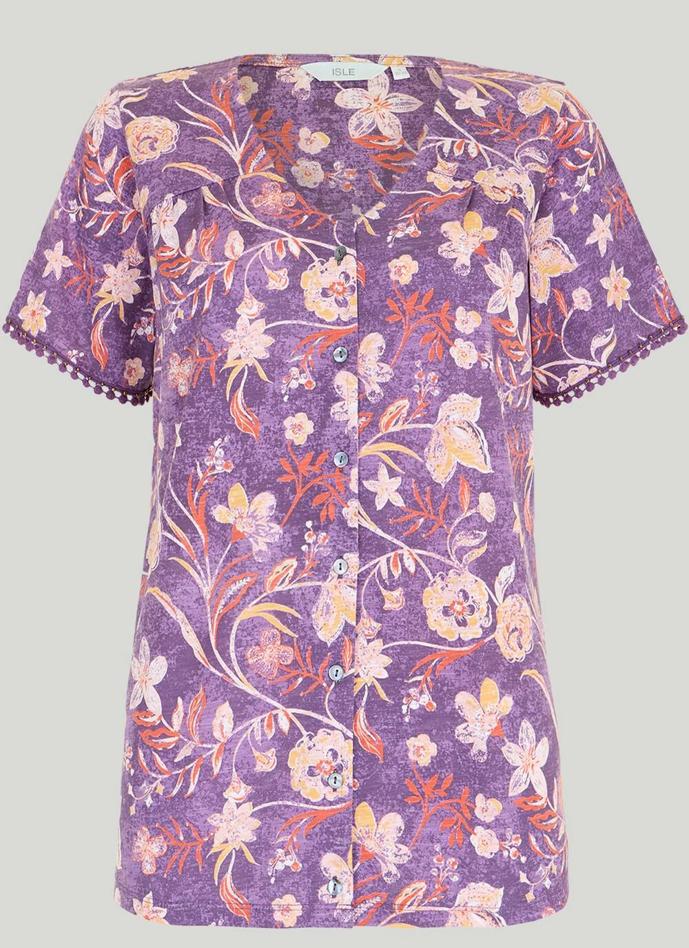 Pure Cotton V Neck T-Shirt 2 Pure Cotton V Neck T-Shirt - Image 2