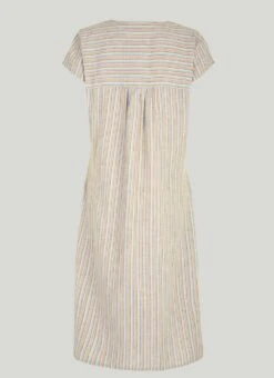Linen Blend Stripe Midi Dress 7 Linen Blend Stripe Midi Dress -The Edinburgh Woollen Mill 60814pvl 230d1b6dcb1a330