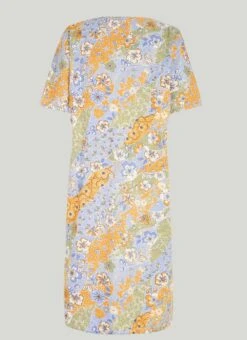 Cotton Blend Textured Midi Dress -The Edinburgh Woollen Mill 60819pvl e9d70bf1a8c2af3