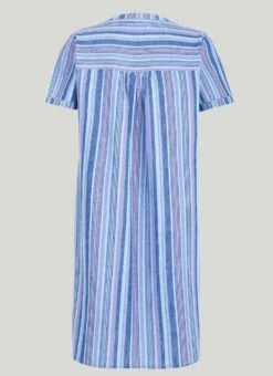 Linen Blend Striped Midi Dress 8 Linen Blend Striped Midi Dress -The Edinburgh Woollen Mill 60855pvl 4004afcfd85fe9b
