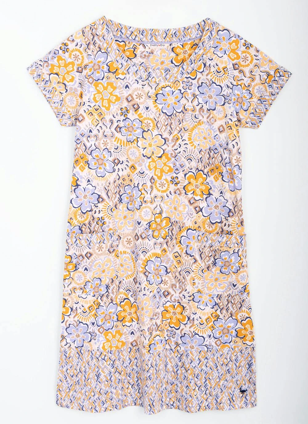 Pure Cotton Jersey Floral Print Dress 3 Pure Cotton Jersey Floral Print Dress - Image 3