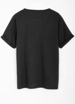 Linen Blend All Over Embellished Palm Tree T-Shirt -The Edinburgh Woollen Mill 60962pvl b7d82c89a995758