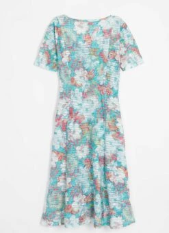 Floral Print Jacquard Dress 5 Floral Print Jacquard Dress -The Edinburgh Woollen Mill 61051pvl e5335320aeafdfe