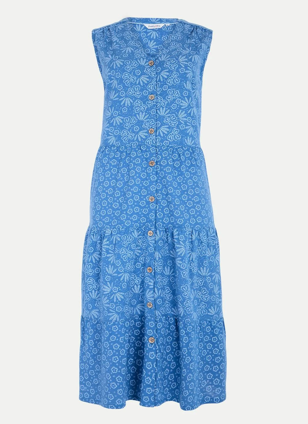 Pure Cotton Jersey Mixed Print Dress 3 Pure Cotton Jersey Mixed Print Dress - Image 3