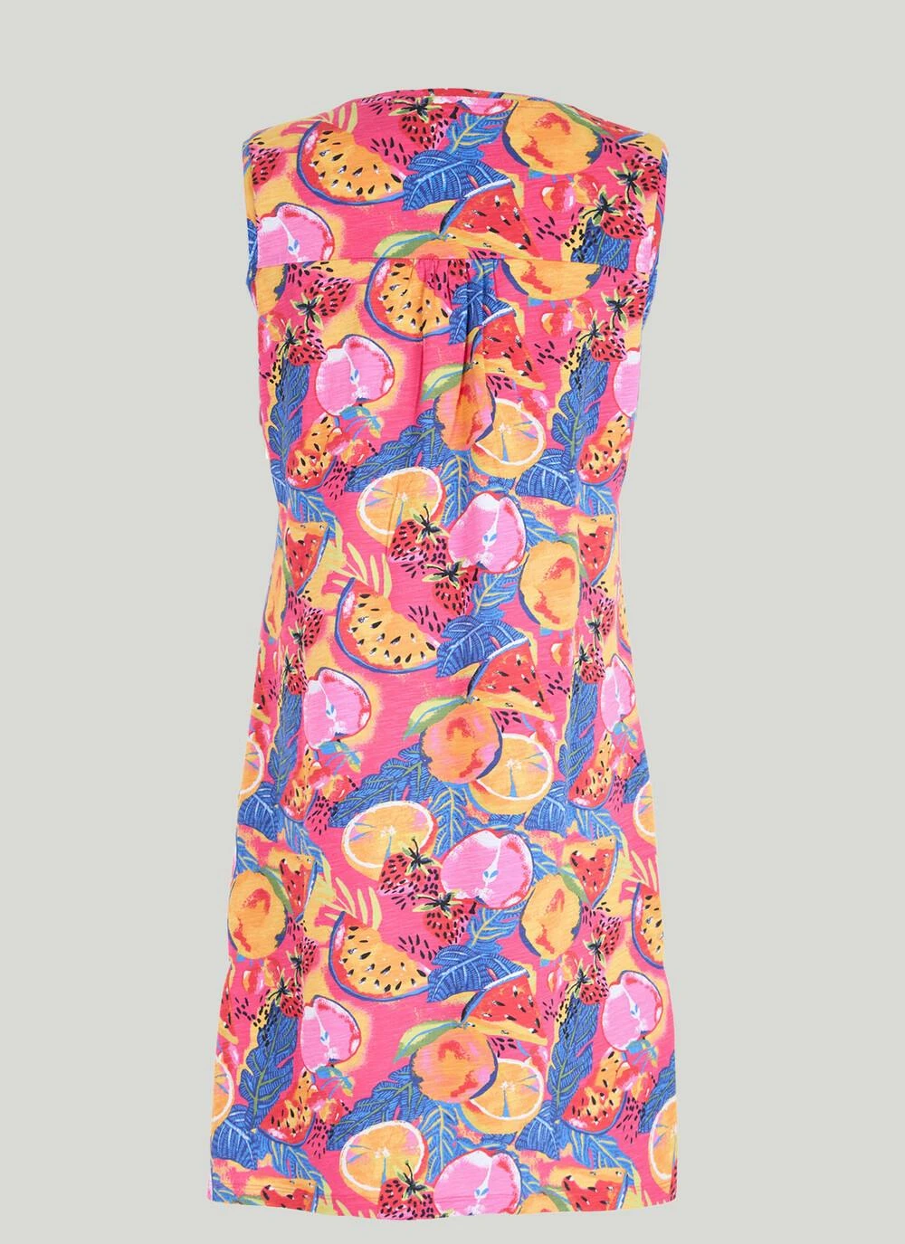 Pure Cotton Notch Neck Jersey Dress 4 Pure Cotton Notch Neck Jersey Dress - Image 4