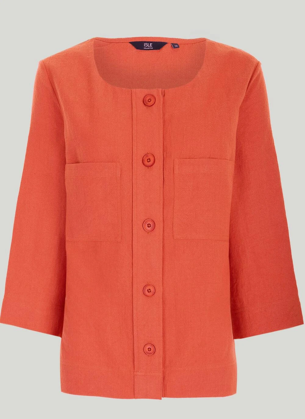 Textured Round Neck Jacket 2 Textured Round Neck Jacket - Image 2