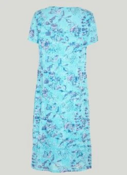 Cotton Rich Printed Dress With Necklace 5 Cotton Rich Printed Dress With Necklace -The Edinburgh Woollen Mill 61349pvl 6a5f9db200fc3ec