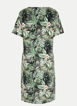 Linen Blend Embroidered Detail Midi Dress -The Edinburgh Woollen Mill 61362pvl 818a2a043d493e4