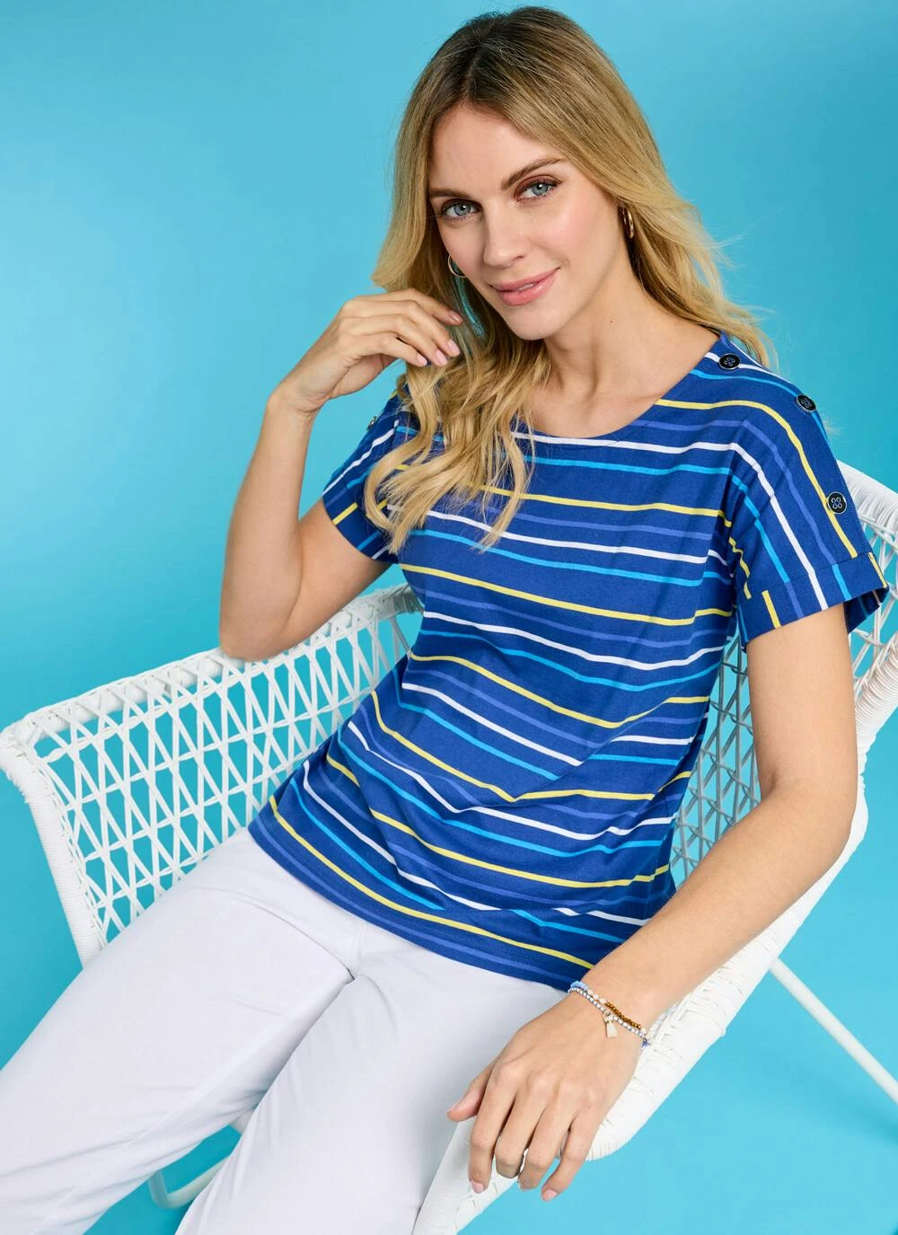 Pure Cotton Stripe T-Shirt 1 Pure Cotton Stripe T-Shirt