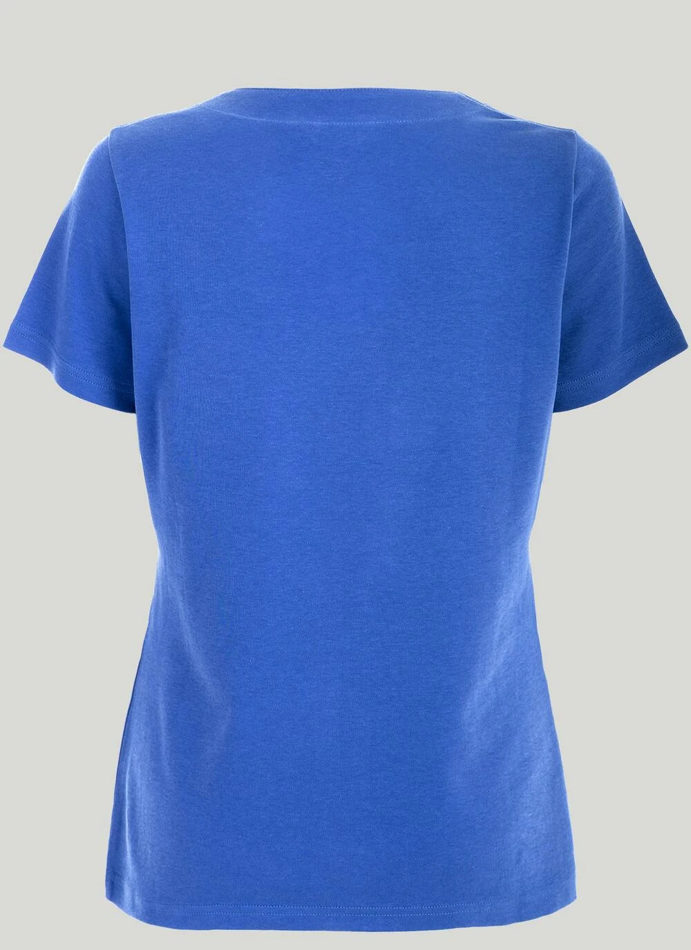 Pure Cotton Notch Neck T-Shirt 3 Pure Cotton Notch Neck T-Shirt - Image 3